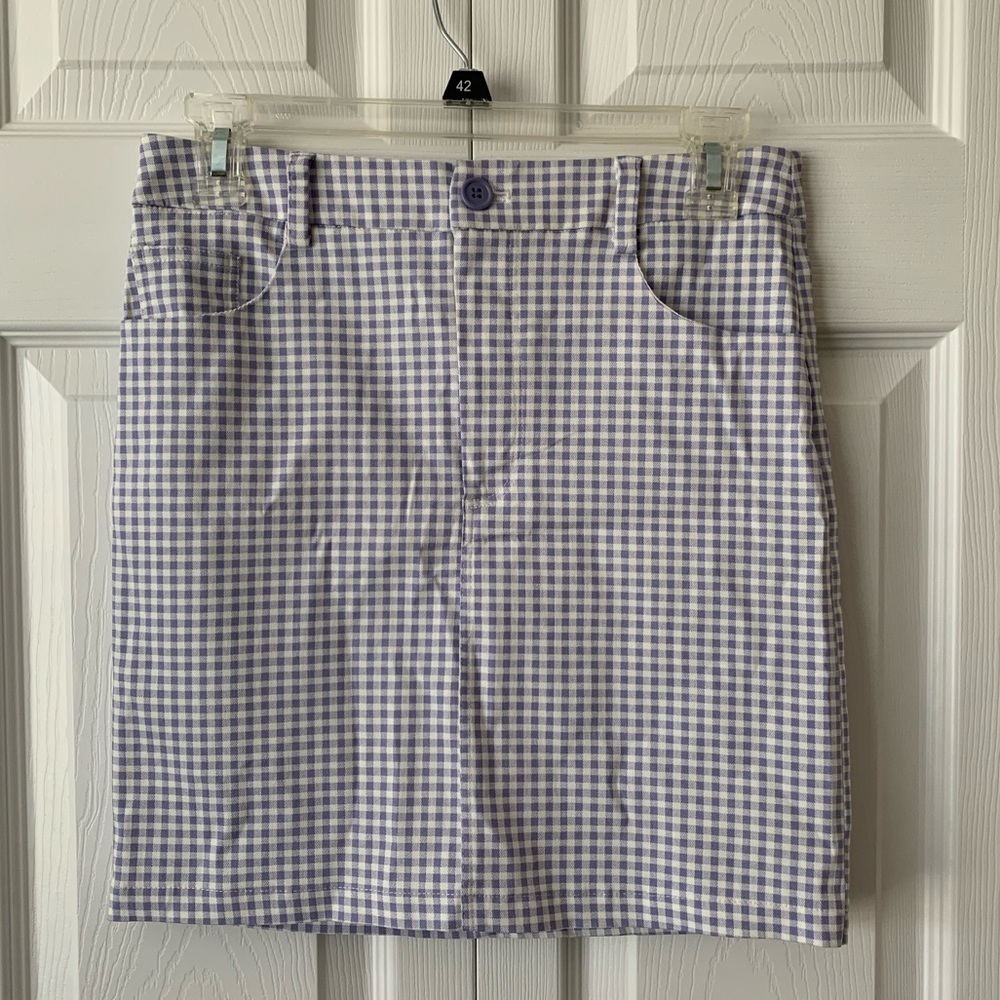 Purple plaid skirt Medium